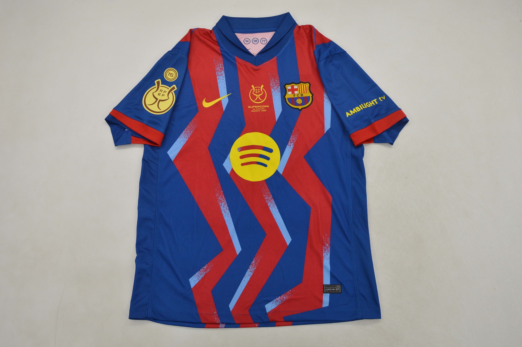 AAA Quality Barcelona 25/26 Fourth Super Cup Final Soccer Jersey